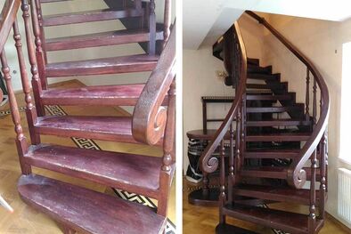 ремонт деревянных лестниц 